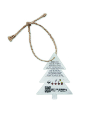 Logo trade promotional product photo of: Seed paper Xmas ornament