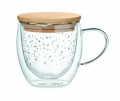 Double wall borosilicate mug, Transparent