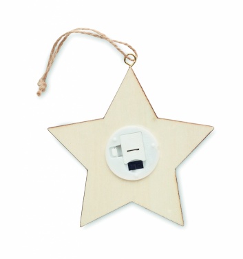 Logotrade corporate gift image of: MDF star with light