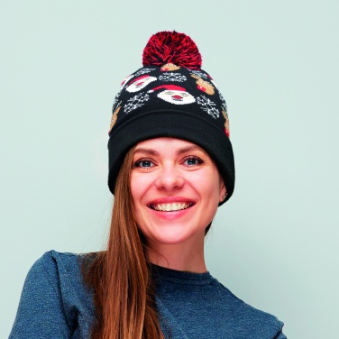 Logo trade promotional merchandise photo of: Christmas knitted beanie