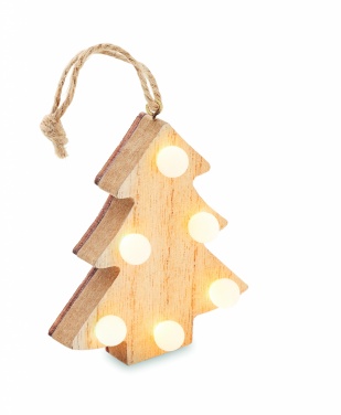 Logotrade advertising product picture of: Wooden weed tree with lights