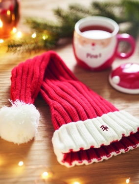 Logo trade business gift photo of: Long Christmas knitted beanie