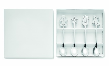 Logotrade promotional item picture of: Set of 4 Christmas tea spoon