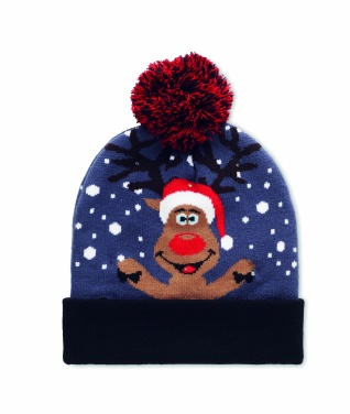 Logo trade corporate gift photo of: Christmas knitted beanie LED