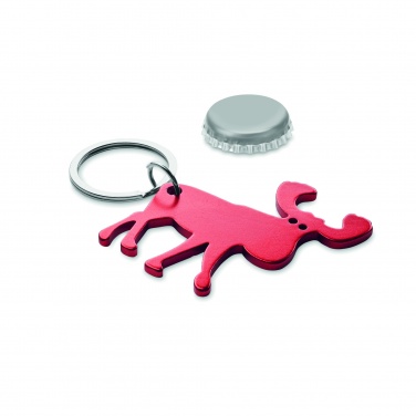 Logo trade promotional items image of: Recycled aluminium key ring Pori