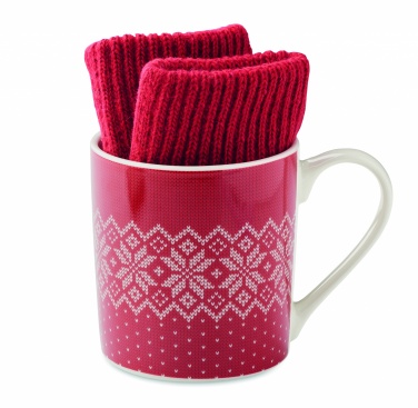 Logotrade business gift image of: Winter gift mug and gloves set