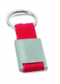 Metal rectangular key ring, Red