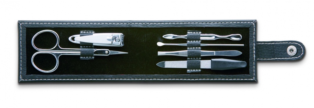 Logo trade promotional items image of: 6-tool manicure set in pouch