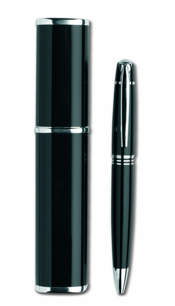 Logo trade corporate gifts image of: Metal twist ball pen