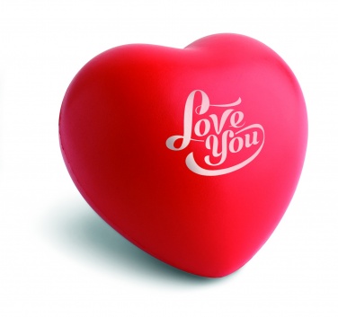 Logo trade business gift photo of: Anti-stress heart PU material