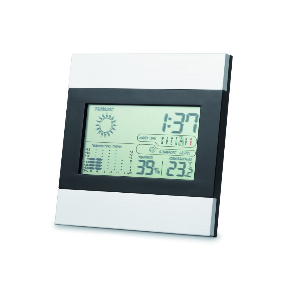 Logotrade promotional merchandise image of: Weather station and clock