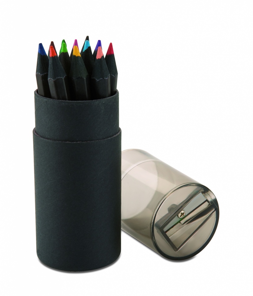 Logotrade promotional giveaways photo of: Black colouring pencils