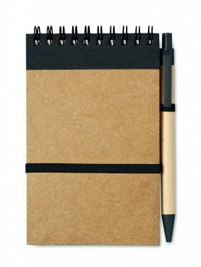 Logo trade advertising product photo of: A6 recycled notepad with pen