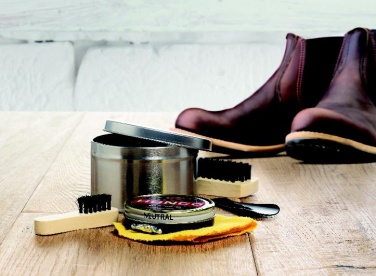 Logo trade corporate gifts image of: Shoe polish kit