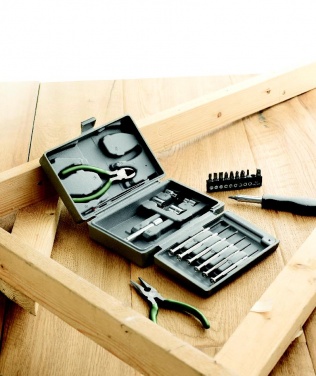 Logo trade promotional product photo of: Foldable 25 piece tool set