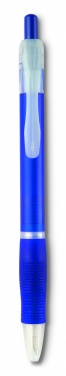 Logo trade advertising products image of: Ball pen with rubber grip