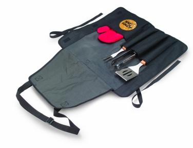 Logo trade promotional items image of: BBQ apron with BBQ tools