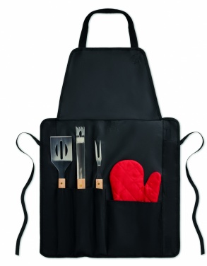 Logotrade promotional product picture of: BBQ apron with BBQ tools