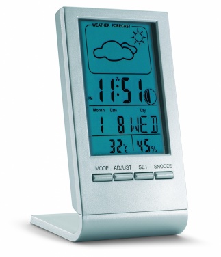 Logotrade advertising product image of: Weather station with blue LCD