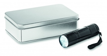 Logotrade promotional giveaway image of: LED torch in tin box