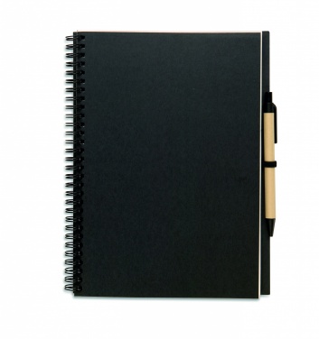 Logotrade promotional product picture of: Recycled notebook with pen