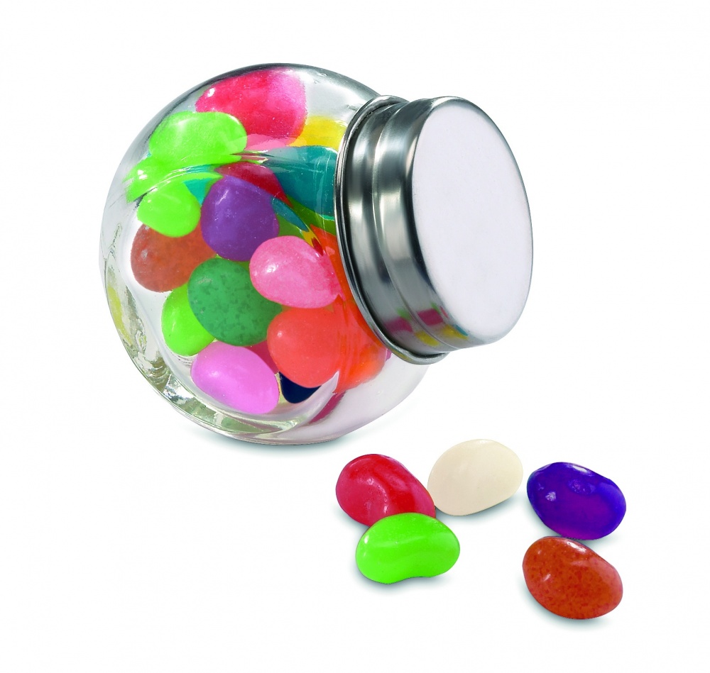 Logotrade business gift image of: Glass jar with jelly beans