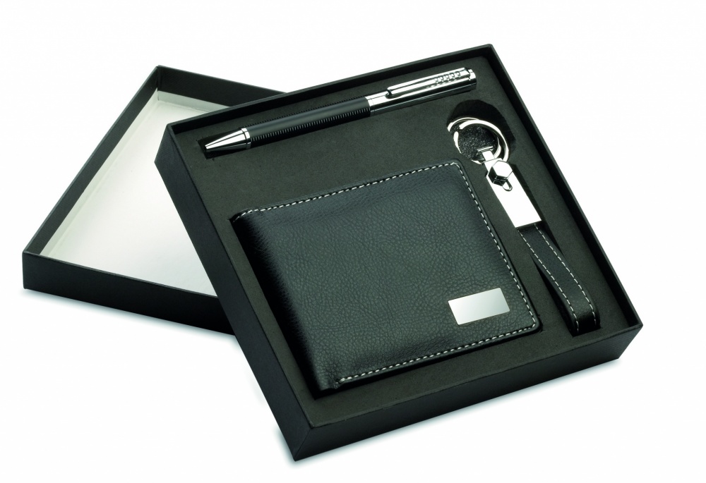 Logo trade promotional items picture of: Ball pen key ring and wallet Lappeenranta