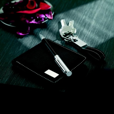 Logo trade promotional merchandise picture of: Ball pen key ring and wallet Lappeenranta