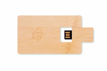 Logo trade promotional items image of: 16GB bamboo casing USB