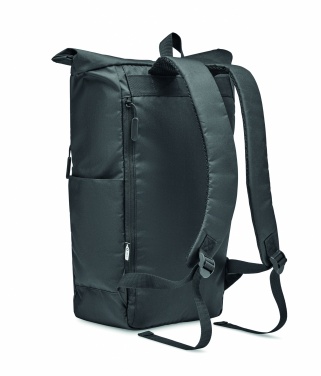 Logotrade promotional merchandise picture of: 300D RPET rolltop backpack