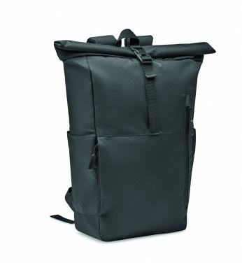 Logo trade promotional items image of: 300D RPET rolltop backpack