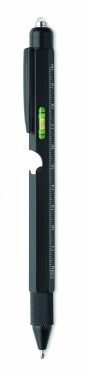 Logo trade corporate gifts image of: Spirit level pen with ruler