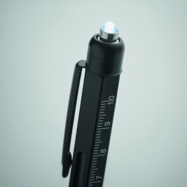 Logotrade promotional item image of: Spirit level pen with ruler