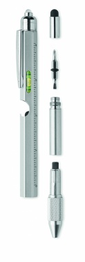 Logotrade promotional item image of: Spirit level pen with ruler