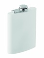 Sublimation slim hip flask, White