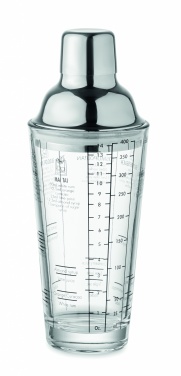 Logo trade promotional gifts picture of: Glass cocktail shaker 400 ml