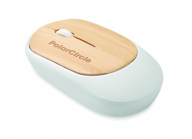 Logo trade business gift photo of: Wireless mouse in bamboo