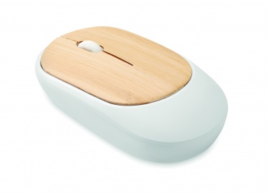 Logo trade advertising products picture of: Wireless mouse in bamboo