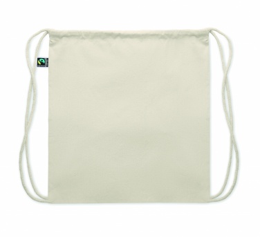 Logo trade promotional giveaways picture of: Drawstring bag Fairtrade