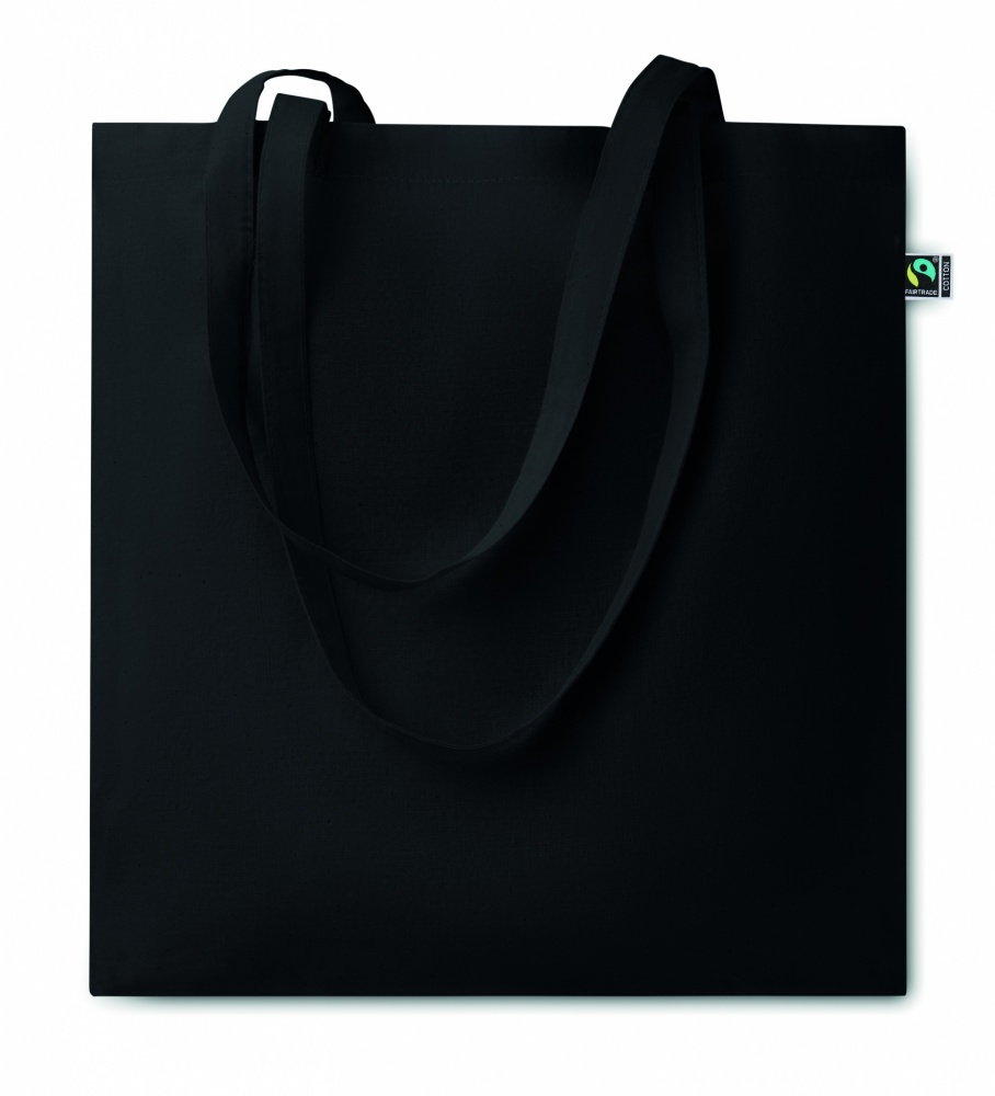 Logo trade corporate gifts image of: Fairtrade shopping bag140gr/m²