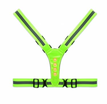 Logo trade promotional items image of: Reflective body belt with LED