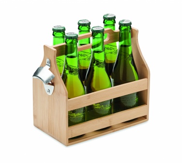 Logotrade business gifts photo of: 6 beer crate in bamboo