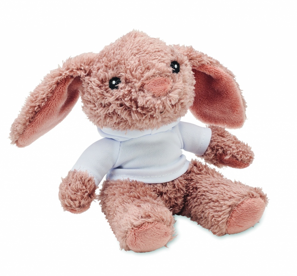 Logotrade business gift image of: Bunny plush wearing a hoodie