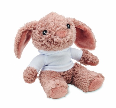 Logo trade promotional gifts image of: Bunny plush wearing a hoodie