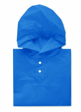 Logo trade promotional giveaways image of: PEVA kid rain coat with hood