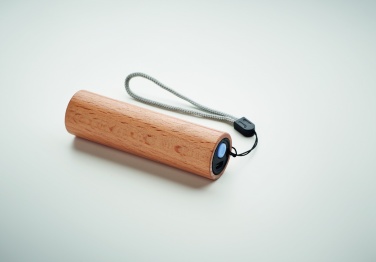 Logotrade promotional gift image of: Beech wood rechargeable torch