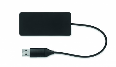 Logo trade advertising products picture of: 3 port USB hub with 20cm cable