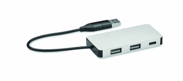 Logo trade promotional giveaways image of: 3 port USB hub with 20cm cable