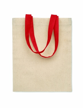 Logo trade business gifts image of: Small cotton gift bag140 gr/m²