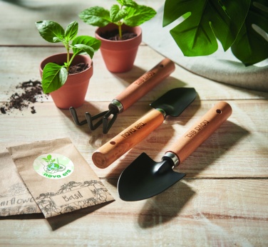 Logotrade promotional gift image of: 3 garden tools  in RPET pouch